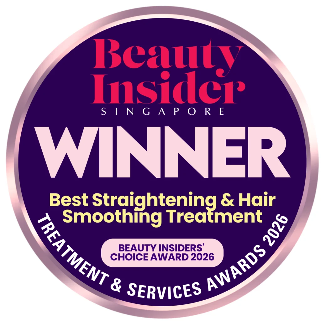 Winner Badge 2026 - Best Hair Straightening & Smoothing Treatment - Black Hair Salon